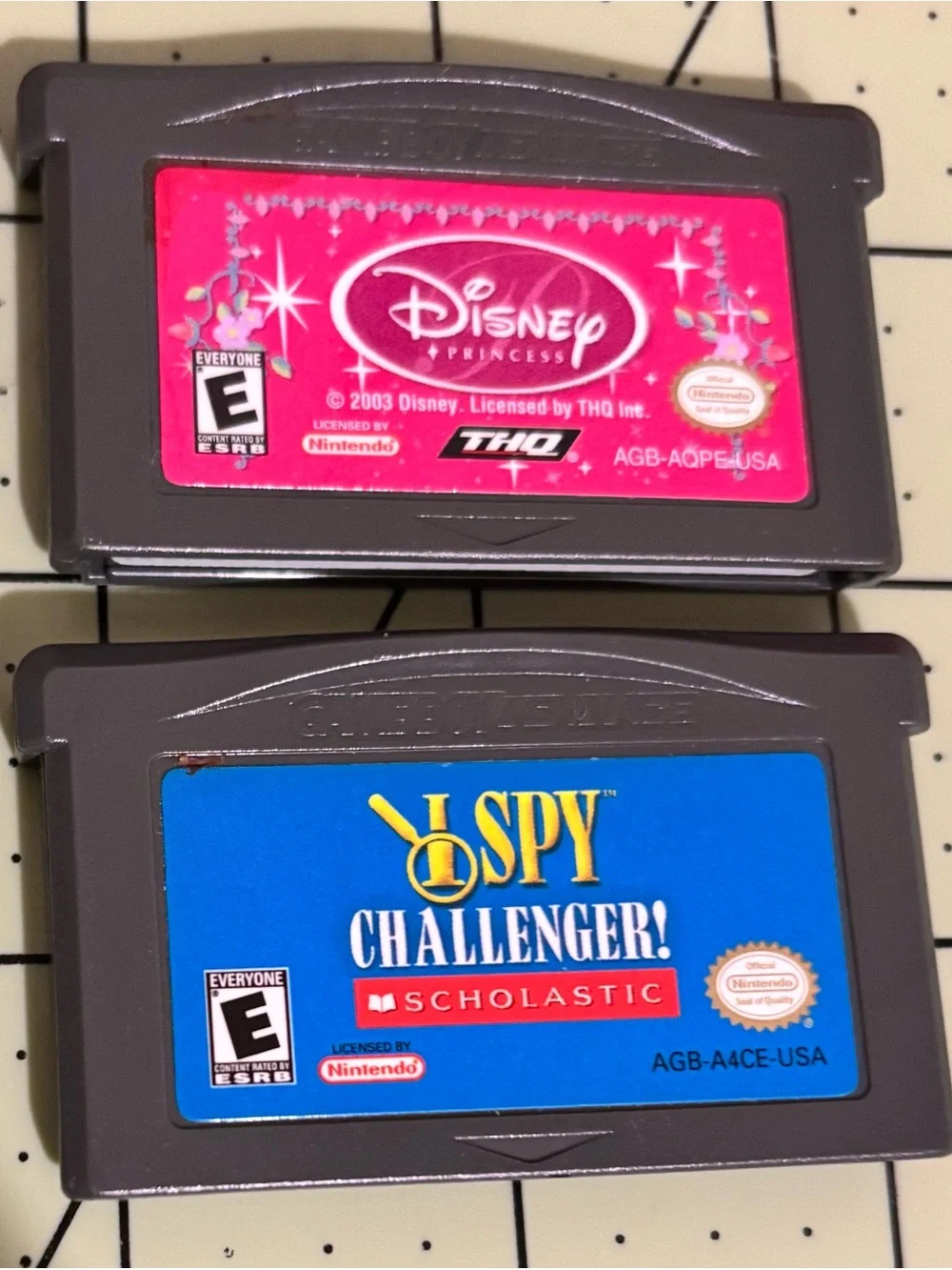 Nintendo Game Boy Advance Game Cartridge - Disney Princess and I SPY Challenger!